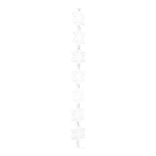 Guirlande de cristals de neige  matière plastique Color: blanc Size:  X 180cm