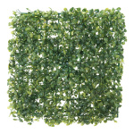Plaque de buis plastique     Taille: 25x25cm    Color: vert
