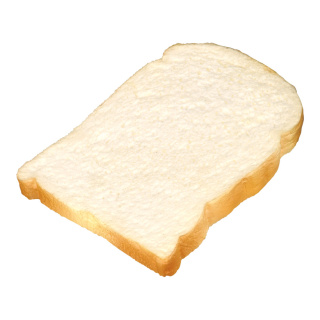 Toastbrotscheibe Schaumstoff     Groesse: 14x12cm    Farbe: weiß/braun     #