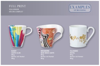 V&B Porzellan Tasse inkl. Fullprint Volldekor exkl. Geschenkkarton