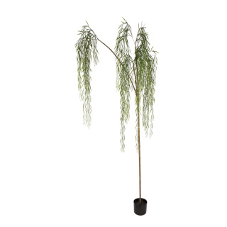 Willow tree in pot  - Material: plastic - Color: green - Size: Topf 15x135cm X 215cm
