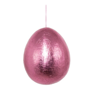 Easter egg  - Material: styrofoam covered with foil - Color: cerise - Size: Ø 30cm